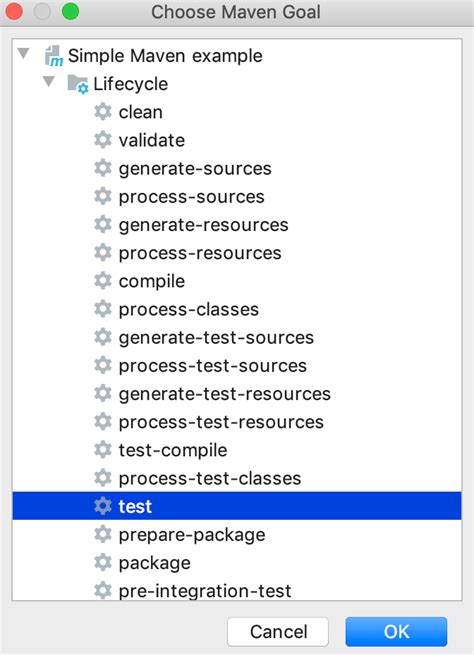 maven goal package without test|list of maven goals.